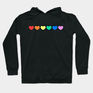 Rainbow Hearts Pride Hoodie